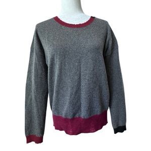 Berenice Grey 100% Cashmere Sweater Angel Wings Warm Size Medium